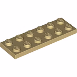 Plate 2 x 6 (Tan)