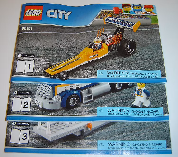 Instruktionsbok / Beskrivning - City - Dragster Transporter
