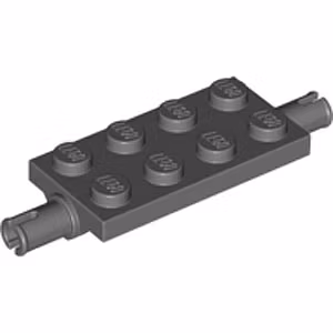 Wheel Suspension 2 x 4 with Pin (Dark Stone Gray)
