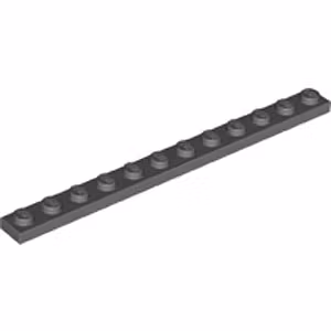 Plate 1 x 12 (Dark Stone Gray)