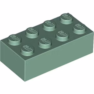 Brick 2 x 4 (Sand Green)