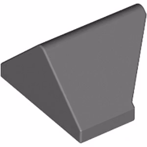 Slope 1 x 2/45° (Dark Stone Gray)