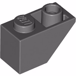 Slope 1 x 2 Inverted (Dark Stone Gray)