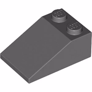 Slope 25° 2 x 3 (Dark Stone Gray)