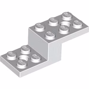 Stone 1 x 2 x 1 1/3 with 2 Plates 2 x 2 (White)