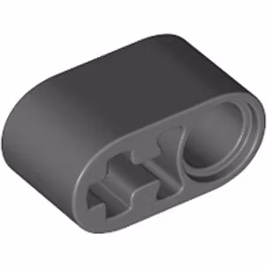 Beam 1 x 2 with cross And Hole (Dark Stone Gray)