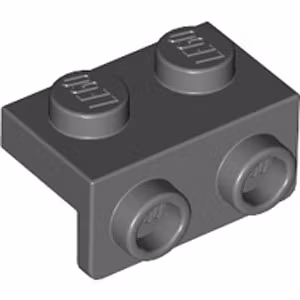 Angular Plate 1,5 Top 1 x 2 1/2 (Dark Stone Gray)
