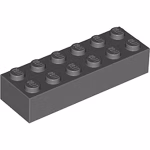 Brick 2 x 6 (Dark Stone Gray)