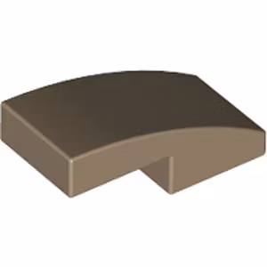 Plate with Bow 1 x 2 x 2/3 (Dark Tan)