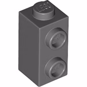 Brick 1 x 1 x 1.33 with Vert. Knobs (Dark Stone Gray)