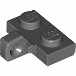 Plate 1 x 2 with Stub/vertical (Dark Stone Gray)