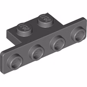 Angle Plate 1 x 2/1 x 4 (Dark Stone Gray)