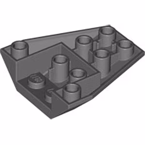 Slope 4 x 2/18° Inverted (Dark Stone Gray)