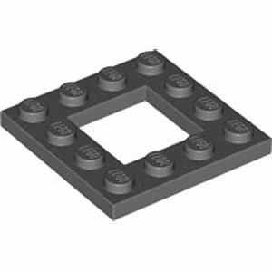 Frame Plate 4 x 4 (Dark Stone Gray)