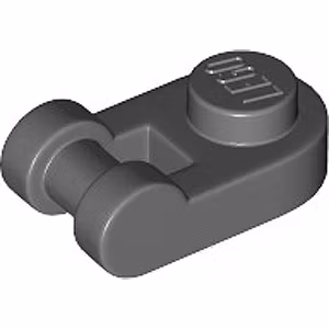 Plate 1 x 1 Round with 3.2 Shaft (Dark Stone Gray)
