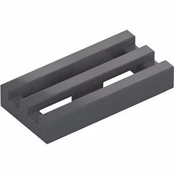 Radiator Grille 1 x 2 (Dark Stone Gray)