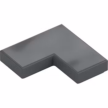 Tile Corner 1 x 2 x 2 (Dark Stone Gray)