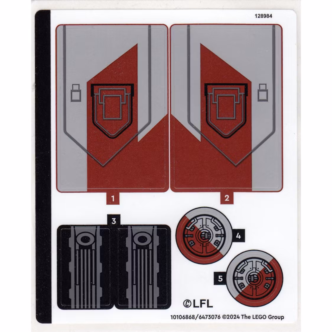 Stickers / Klistermärken - Star Wars - Ahsoka Tano's T-6 Jedi Shuttle