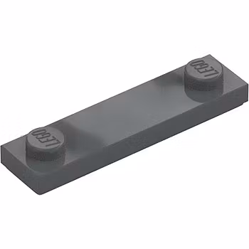 Plate 1 x 4 with 2 Knobs (Dark Stone Gray)