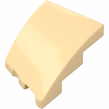 Brick 2 x 3 Outside Bow Left (Tan)
