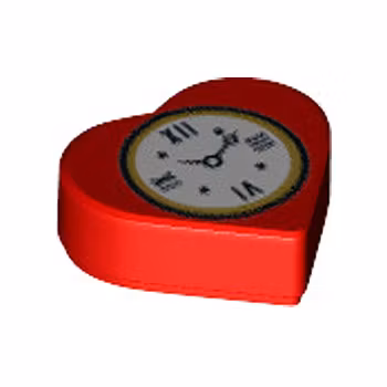 Tile 1 x 1 Heart (Red)