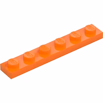 Plate 1 x 6 (Orange)