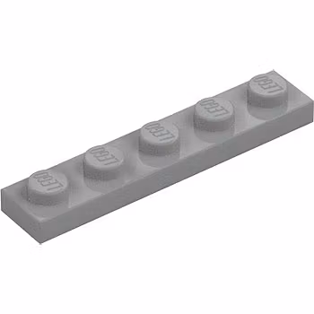 Plate 1 x 5 (Medium Stone Gray)