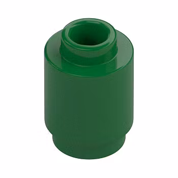 Round Brick 1 x 1 (Green)