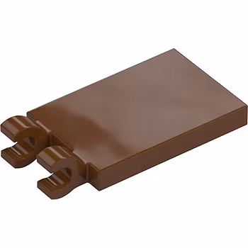 Plate 2 x 3 with Holder (Reddish Brown)