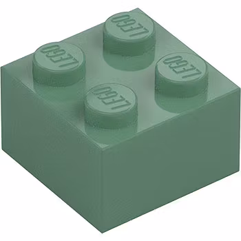 Brick 2 x 2 (Sand Green)