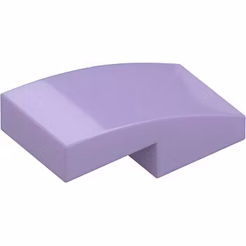 Plate with Bow 1 x 2 x 2/3 (Lavender)