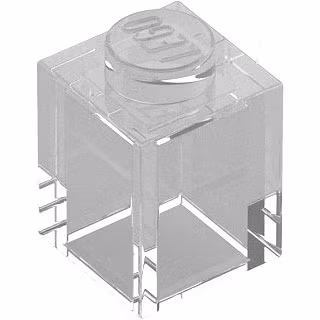 Brick 1 x 1 (Transparent Clear)