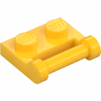 Plate 1 x 2 with Stick 3.18 (Yellow)