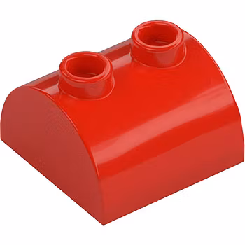 Brick 2 x 2 with Bow And Knobs (Red)