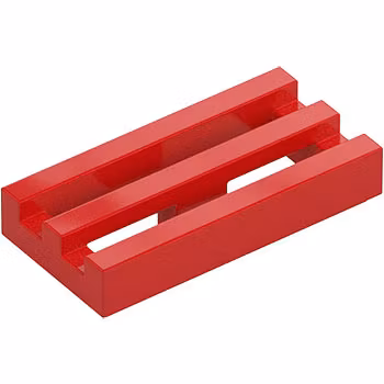 Radiator Grille 1 x 2 (Red)