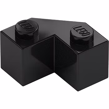 Brick 2 x 2 with Angle 45 Degrees (Black)