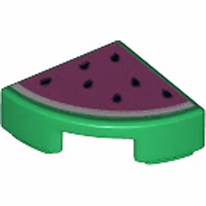 Circle Tile 1 x 1 1/4 (Green)