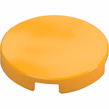 Tile 2 x 2 Round (Bright Light Orange)