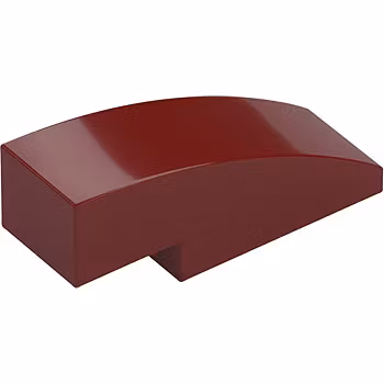 Brick with bow 1/3 (Dark Red)