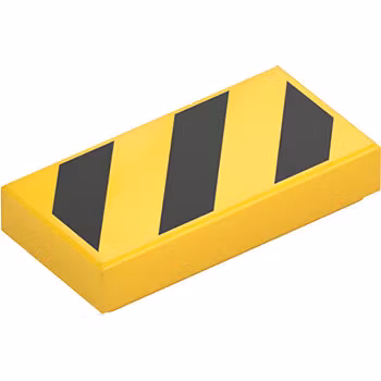 Tile 1 x 2 (Yellow)