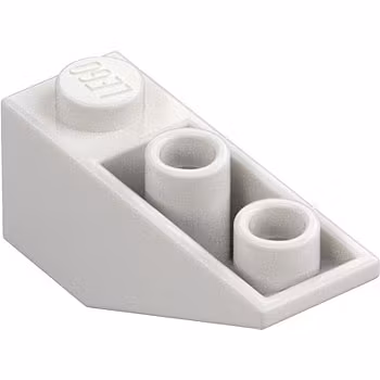 Slope 1 x 3/25° Inverted (White)