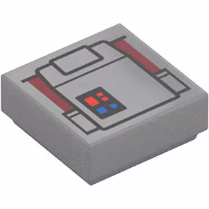 Tile 1 x 1 (Medium Stone Gray)