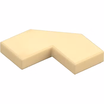 Tile 2 x 2° 90 with ° 45 Cut (Tan)