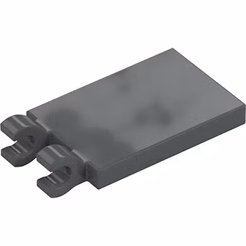 Plate 2 x 3 with Holder (Dark Stone Gray)