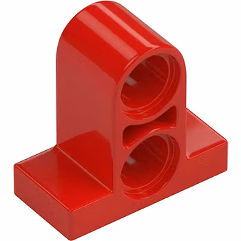 T-beam with Plate 1 x 2 with Tube (Red)