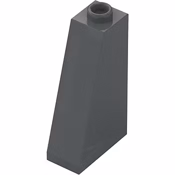 Slope 1 x 2 x 3/73° (Dark Stone Gray)