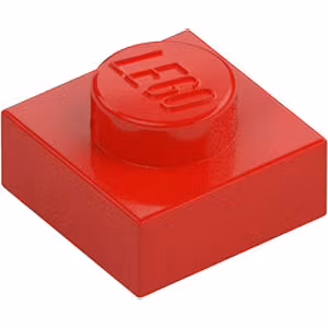 Plate 1 x 1 (Red)