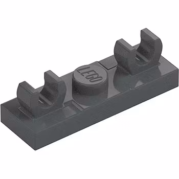 Plate 1 x 3 with Vert. 3.2 (Dark Stone Gray)