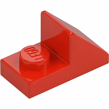Slope 1 x 2 45° with 1/3 Plate (Red)