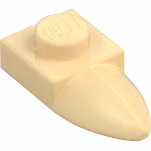 Plate 1 x 1 with tooth (Tan)